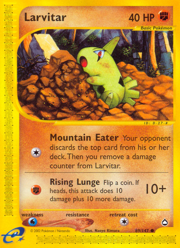 E-Series Aquapolis Larvitar #89/147